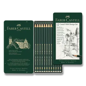 Castell 9000 Graphitstift, Blechdose 12 Stück, Faber-Castell 119064